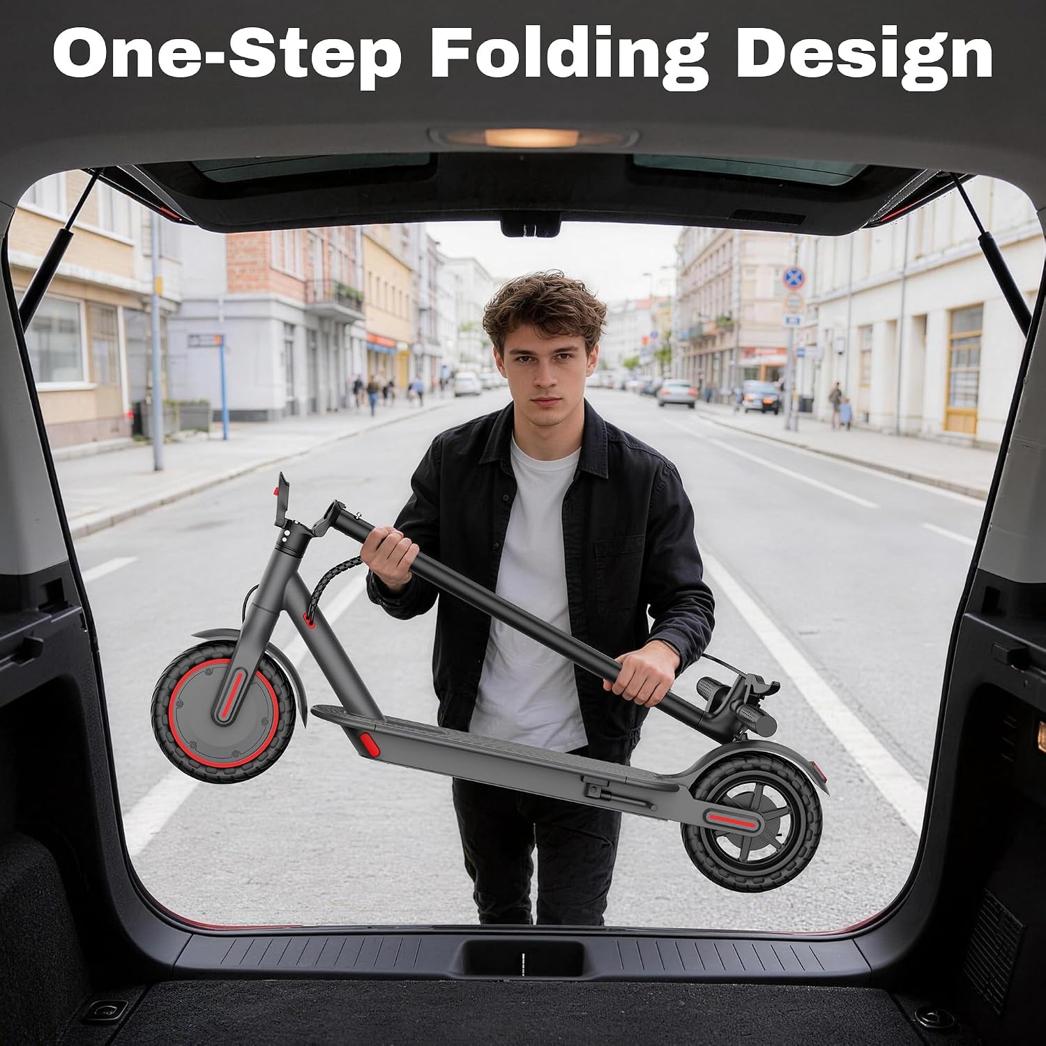 Thumbnail 6 de VOLPAM Electric Scooter with 8.5-inch Solid Tires