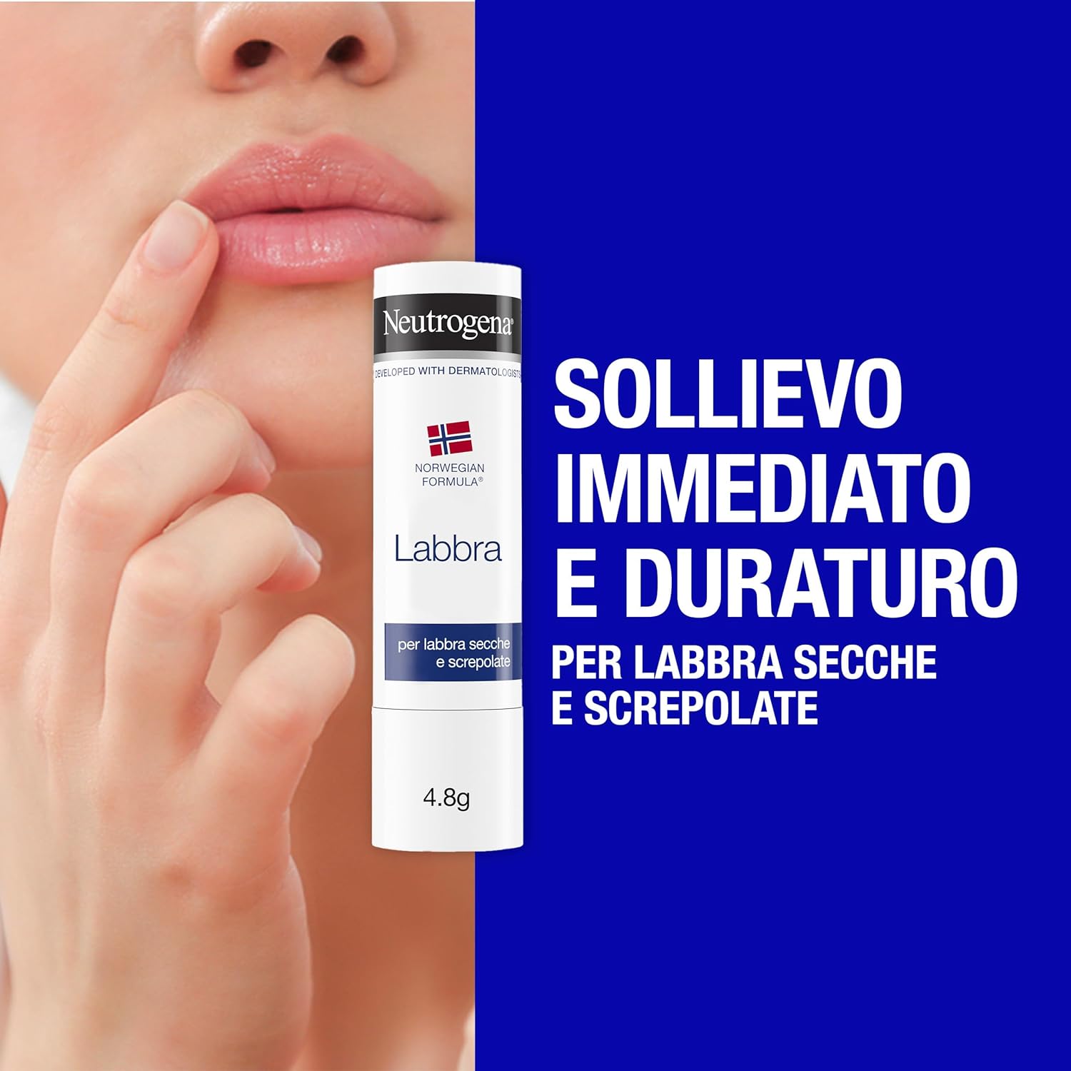 Detalle de Neutrogena Formula Norvegese Skincare Kit: crema corpo idratante 400 ml e balsamo labbra 4,8 g (Esclusiva Amazon IT)