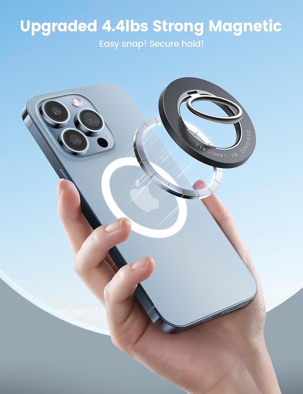 Thumbnail 5 de Lamicall Magnetic Phone Ring Grip MagSafe 360°