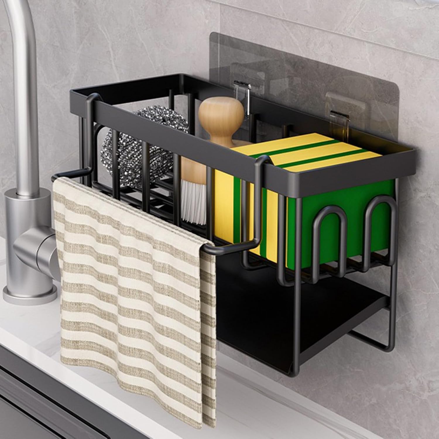 Detalle 2 de Koolkasa LD-12 gootsteenorganizer met zelfafvoer en theedoekhaak
