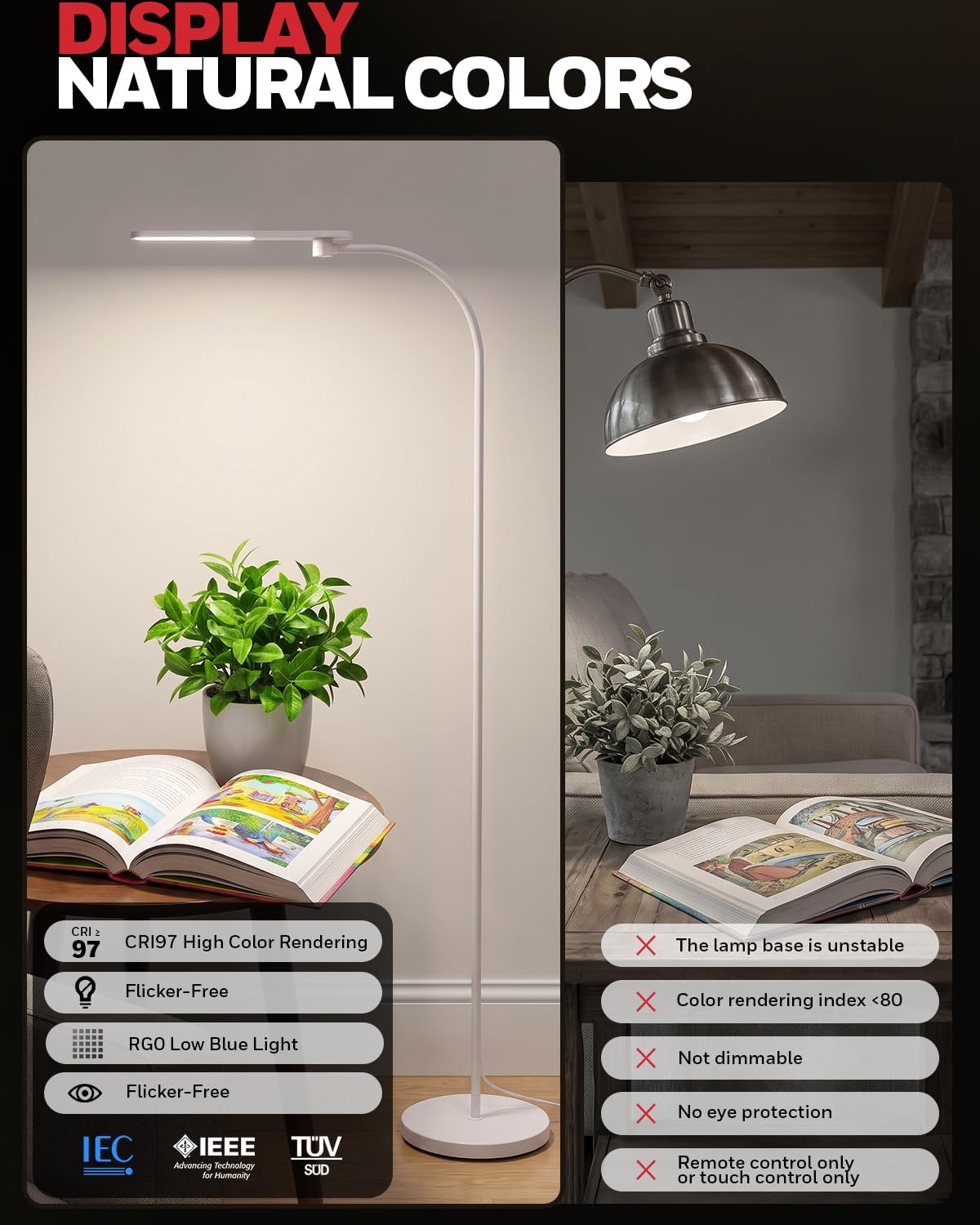 Detalle 2 de Honeywell LED floor lamp 77-inch