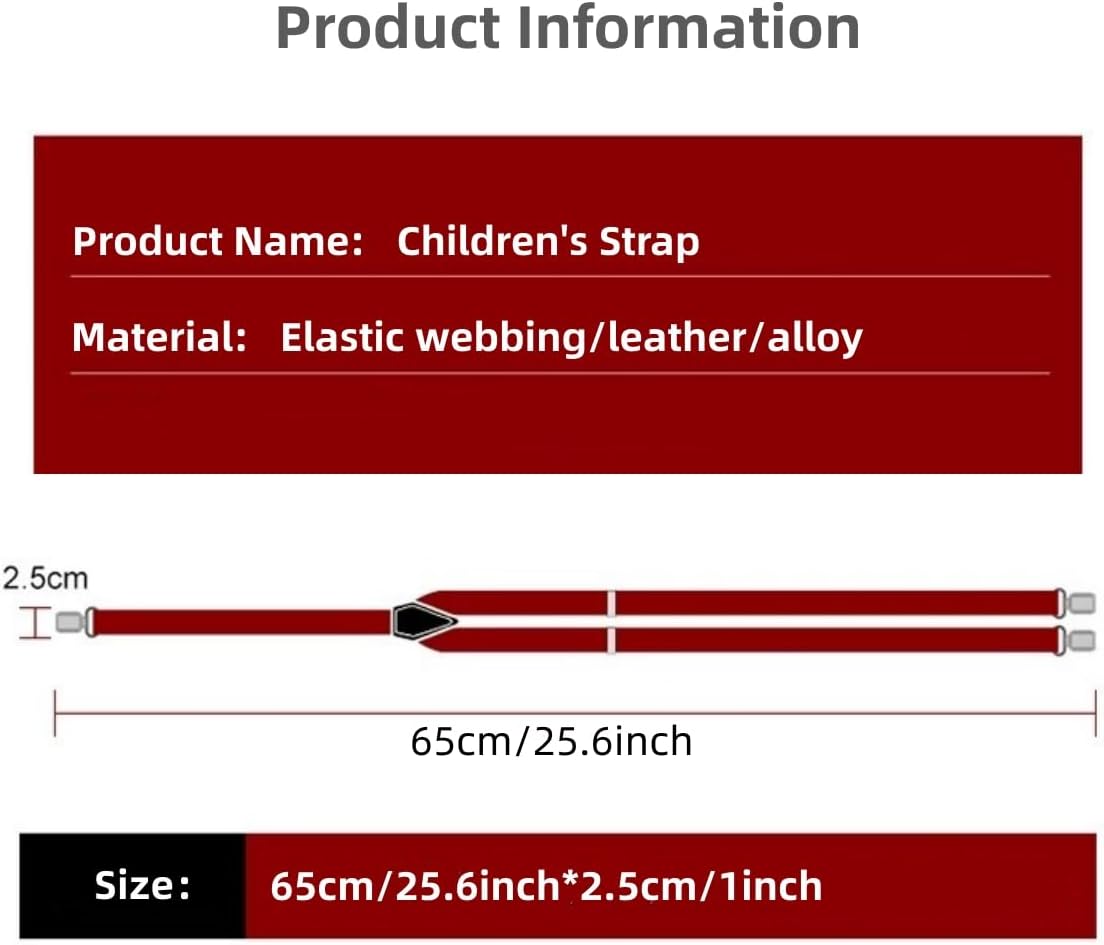 Thumbnail 1 de WannGe Kids Y-Shape Suspenders – Adjustable Comfortable Braces for Boys & Girls