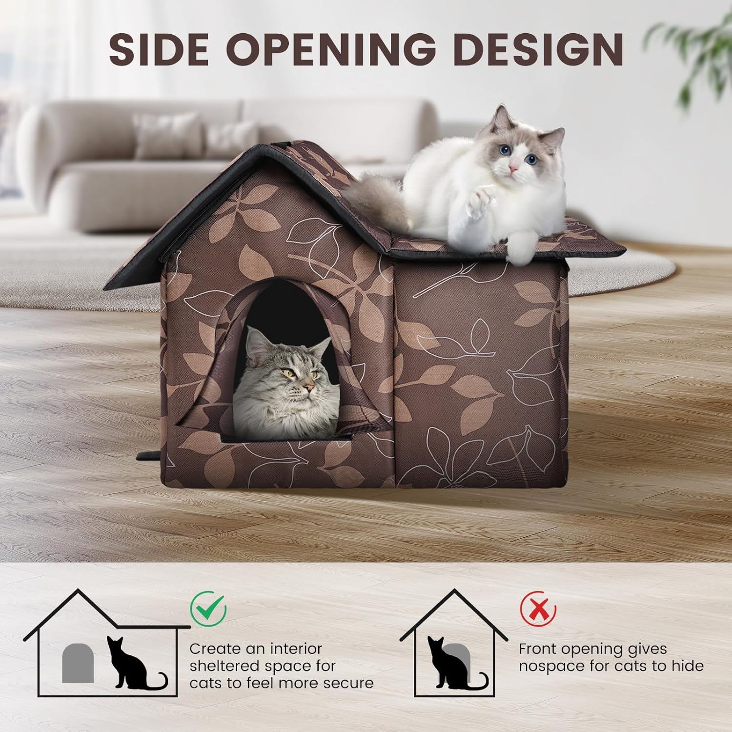 Thumbnail 3 de WHDPETS Casa para Gatos Cueva 40x45x45cm