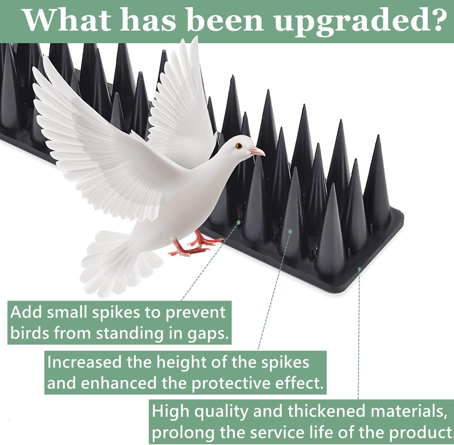 Detalle 2 de Apluskis Upgraded Bird Spikes 6m pack 🐦
