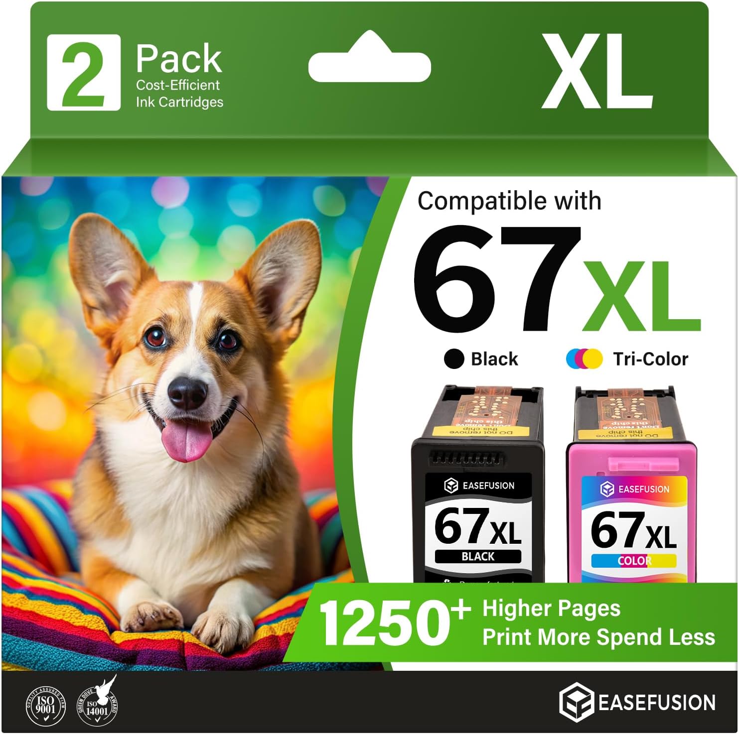Detalle de EaseFusion 67XL Ink Cartridges 750/500
