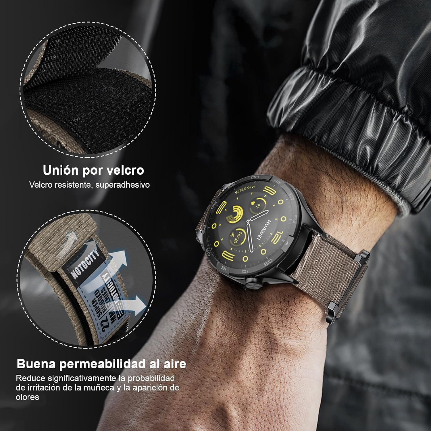 Thumbnail 5 de NotoCity Correa nylon 22mm para smartwatch