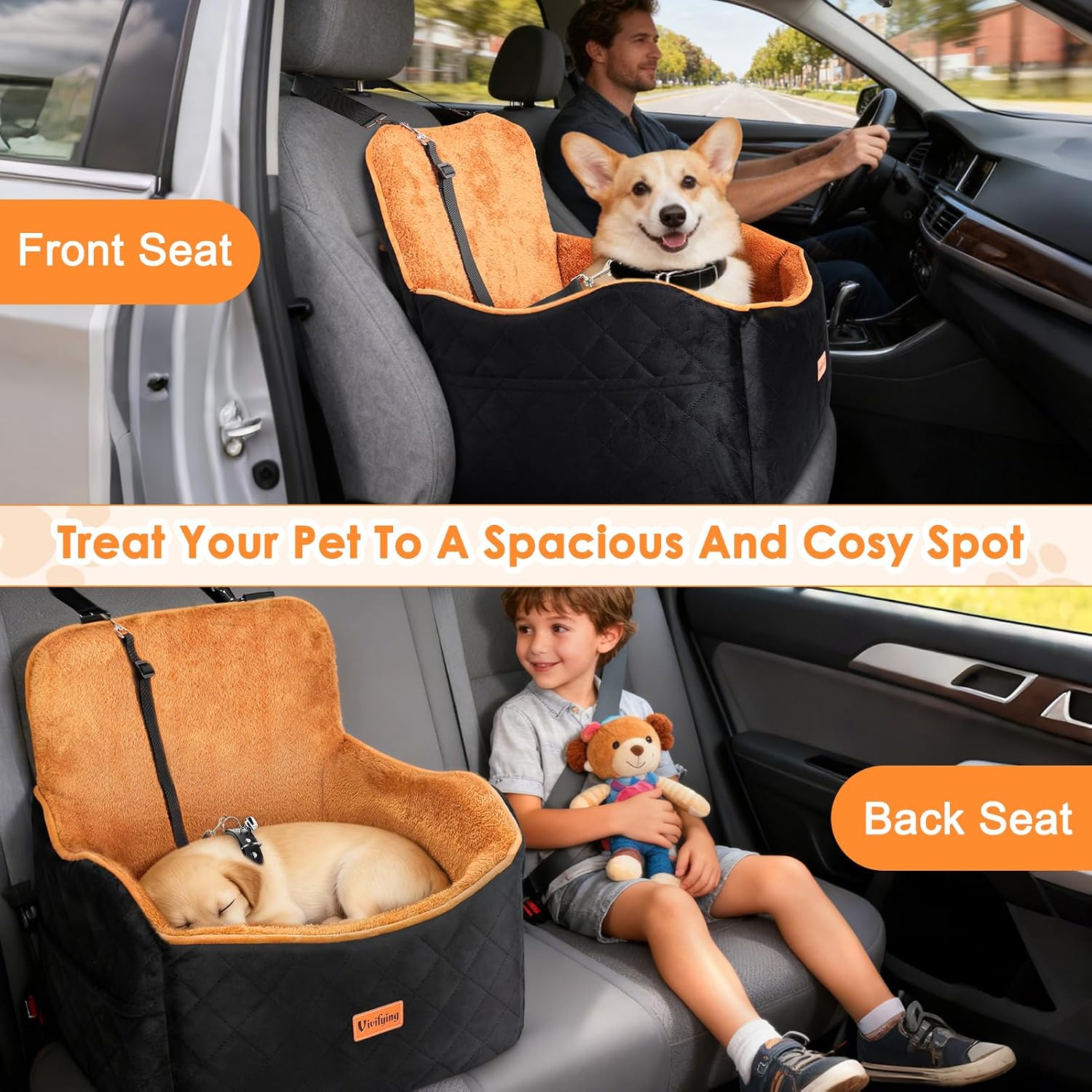 Thumbnail 5 de Vivifying Dog Car Seat 10cm Booster