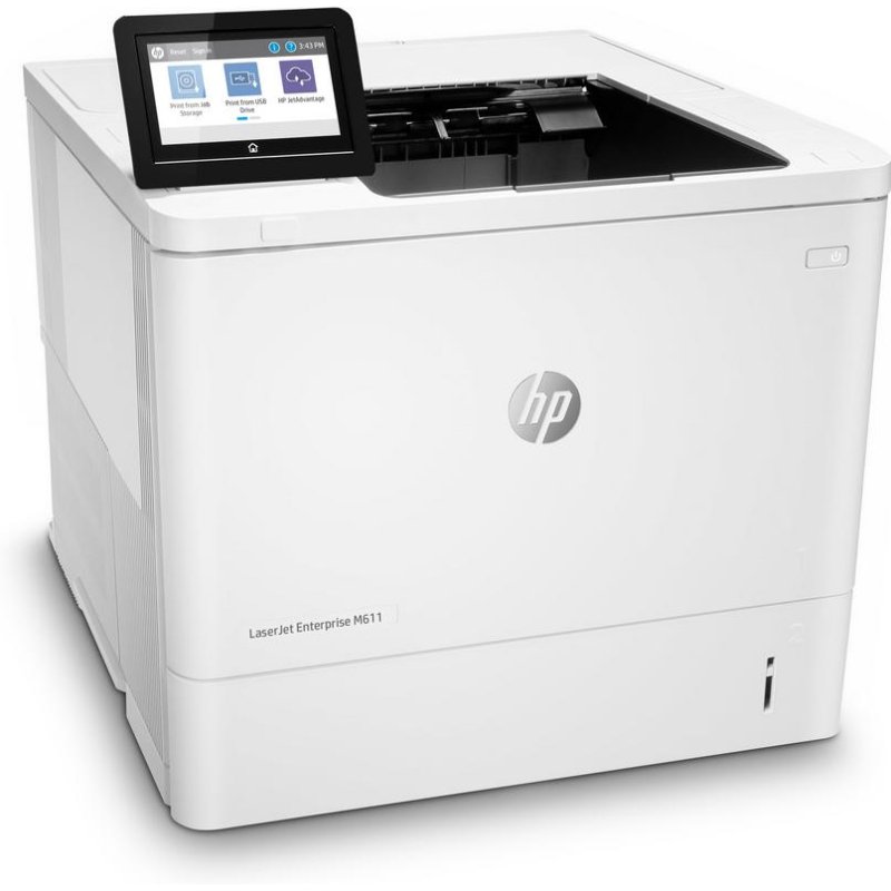 Detalle de HP LaserJet Enterprise M611dn: Impresora láser Ethernet dúplex con seguridad avanzada
