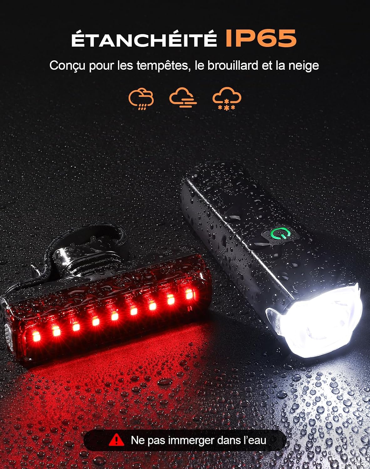 Thumbnail 4 de CIRYCASE Lumiere Velo 1200LM – Éclairage avant et arrière polyvalent pour vélos