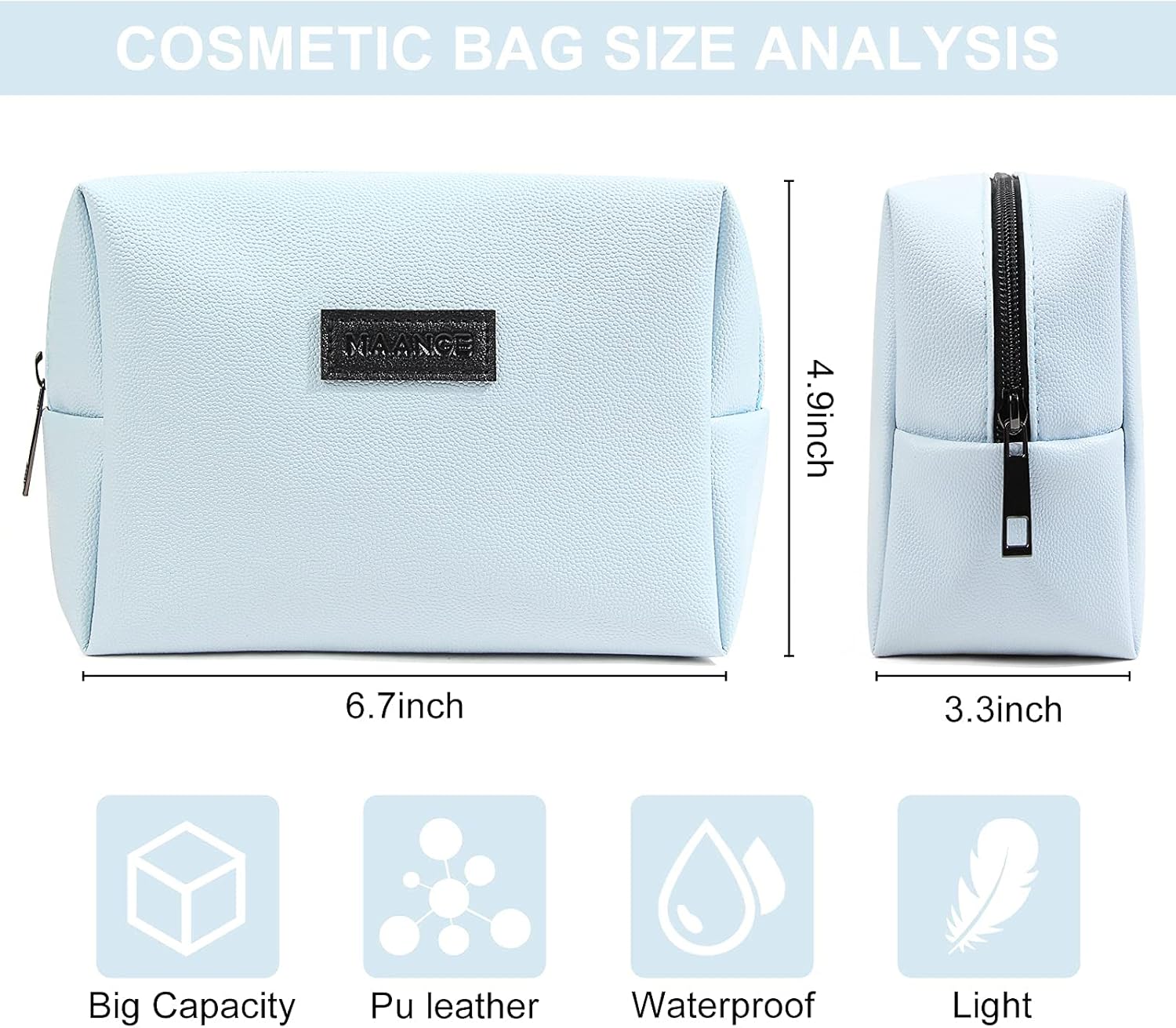 Detalle 1 de MAANGE Small Makeup Bag 17cm