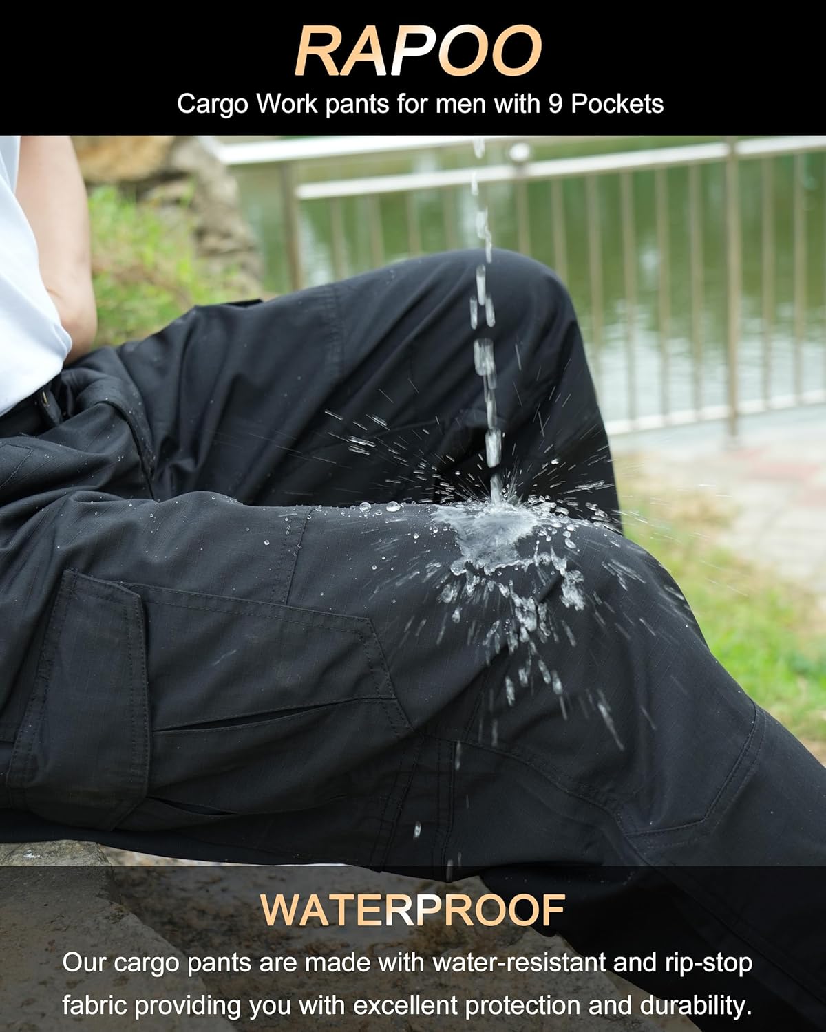 Thumbnail 3 de Rapoo Ripstop Cargo Tactical Pants