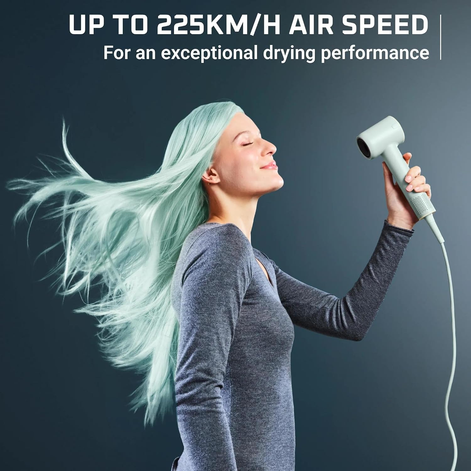 Detalle de Rowenta Blumia HY5N12 haardroger: 350 g, ionisch en 107.000 omw/min