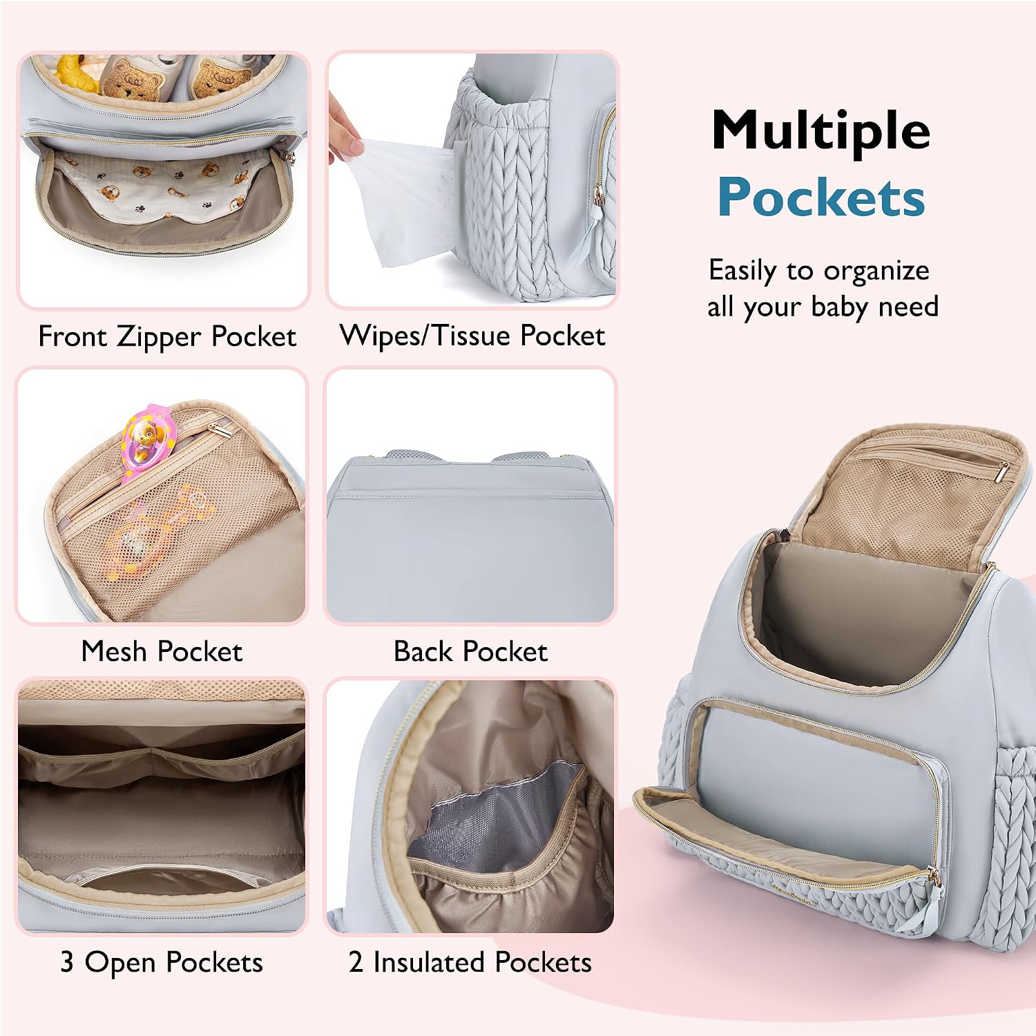 Detalle 1 de mommore Diaper Backpack in Polyester