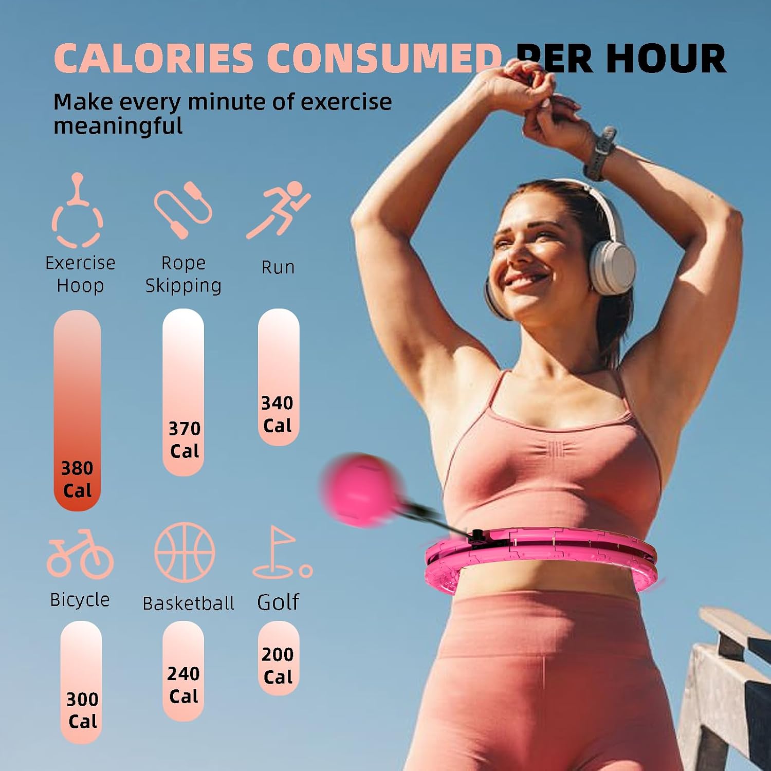 Detalle 1 de Argvsde Weighted Hula Hoop 28 knots 🏋️♀