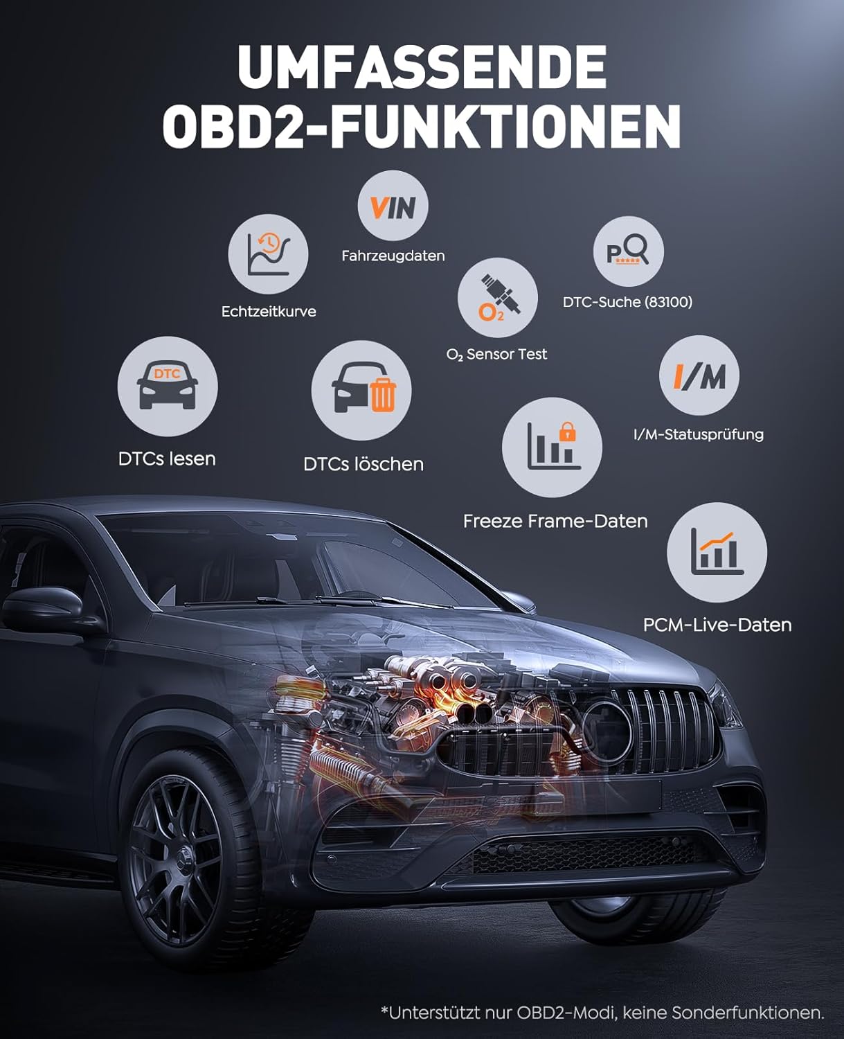 Thumbnail 2 de TREKURE 6000A Starthilfe Powerbank Auto mit OBD2 Diagnosegerät – All-in-One Notfallhelfer