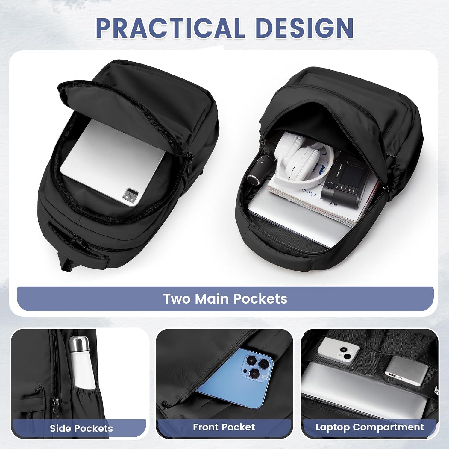 Thumbnail 4 de WEPLAN School Backpack 19.8L for 14" laptop