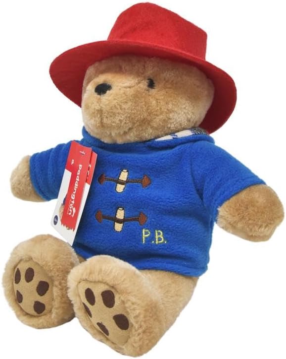 Detalle de Rainbow Designs Classic Cuddly Paddington, Small – Blue and Red Plush Bear