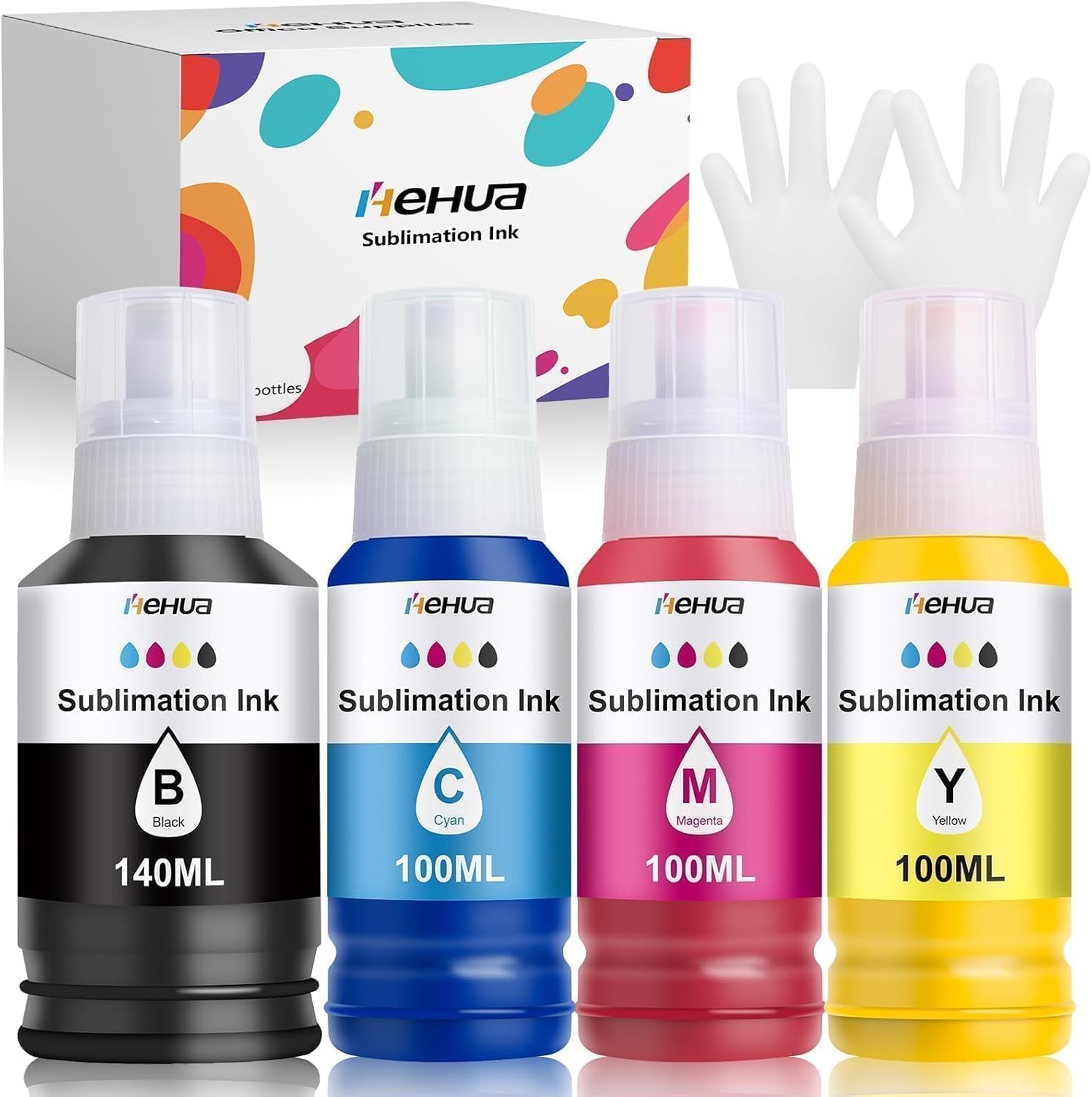 Thumbnail 6 de hehua Multipack Encre Sublimation pour Epson E102 E104