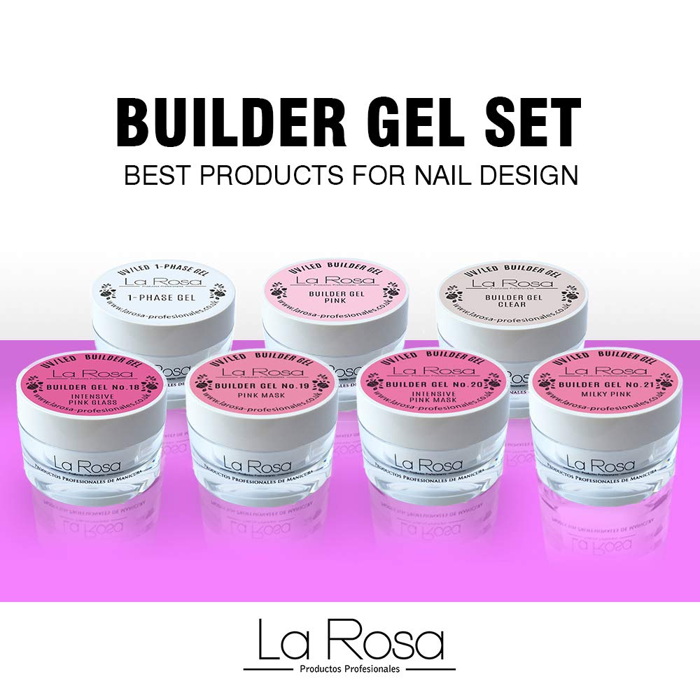 Thumbnail 3 de La Rosa Profesionales Milchiges Rosa Aufbaugel – 30 ml für UV/LED-Lampen, flexibel, mitteldick