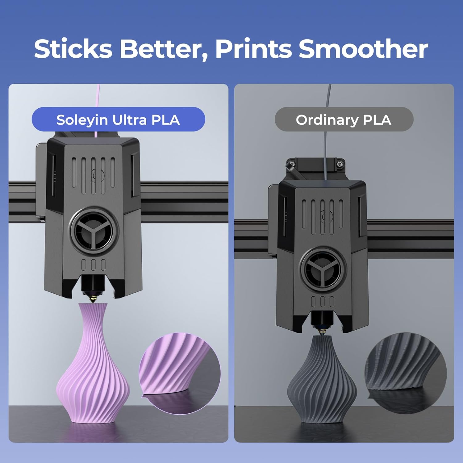 Detalle de Creality Soleyin PLA Filament 1.75mm Grün