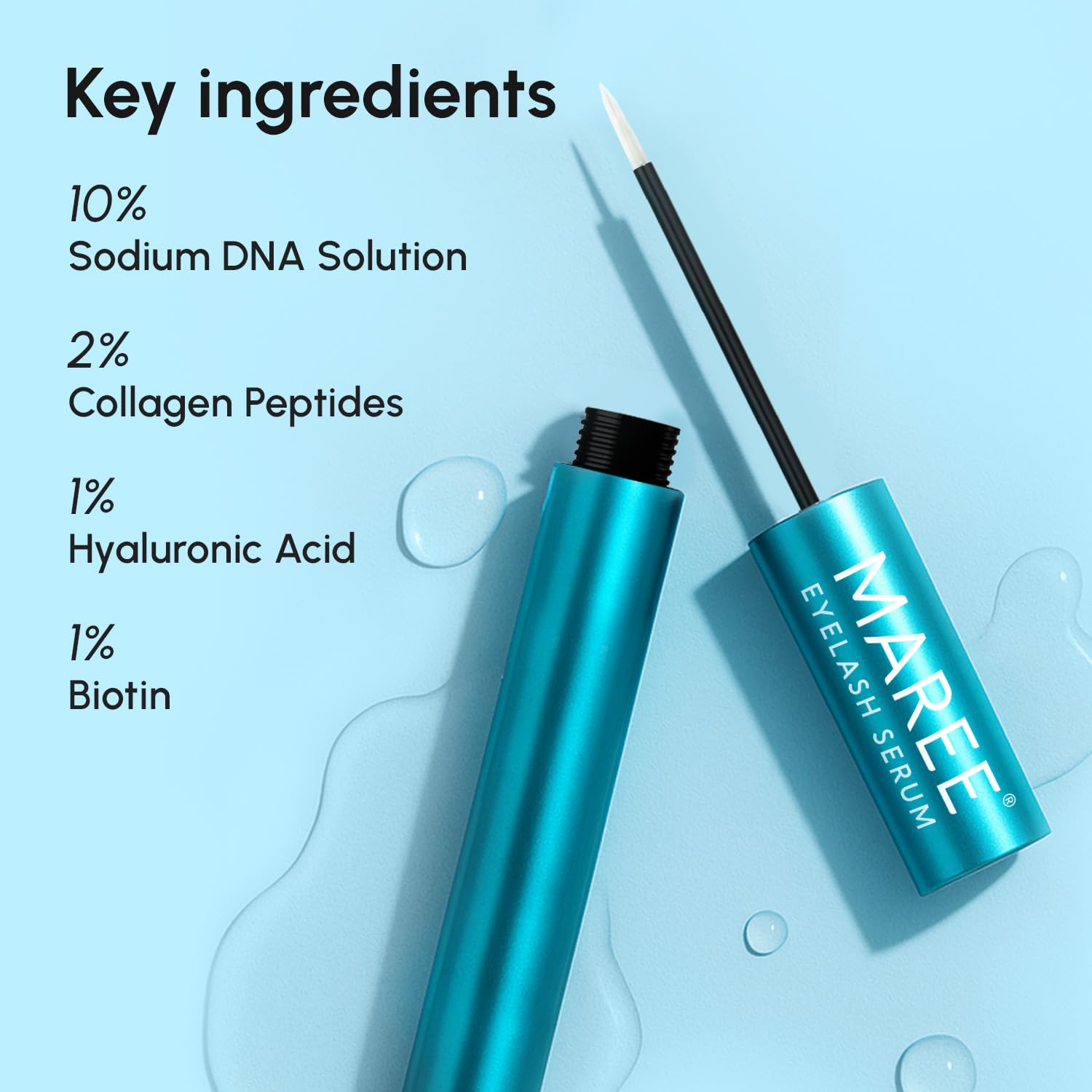 Detalle de MAREE Eyelash Serum 4–6 weeks growth