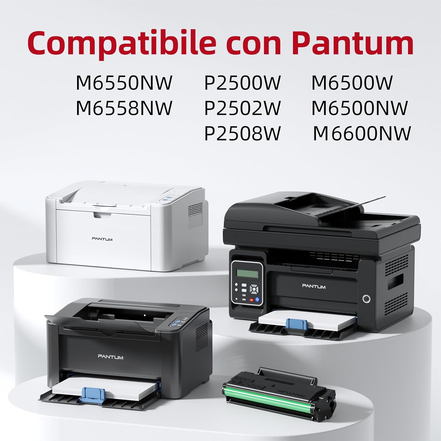 Detalle de Pantum PA-210 Toner Nero Originale: compatibile con stampanti Pantum P2500W/P2502W/P2508W e M6500NW/M6550NW/M6558NW/M6600NW/M6608NW – 1 pezzo, 1600 pagine