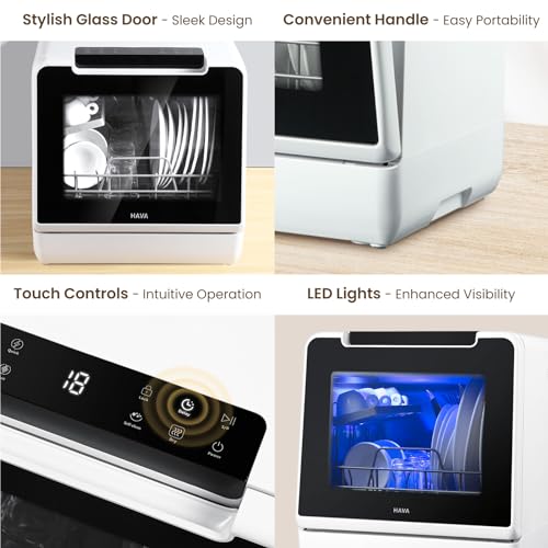 Thumbnail 5 de HAVA Table Top Dishwasher: Compact, Efficient Countertop Model with 8 Wash Programs