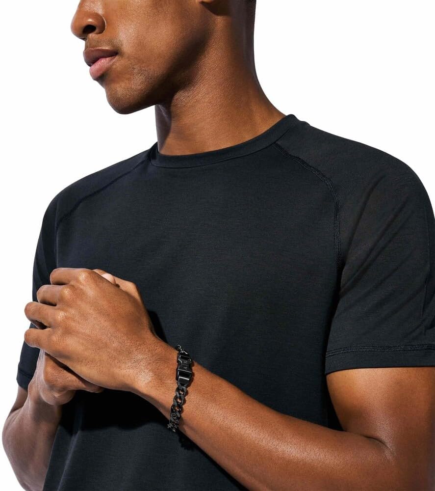 Thumbnail 1 de Armani Exchange Bracciale da uomo in acciaio inossidabile con chiusura a fibbia – nero