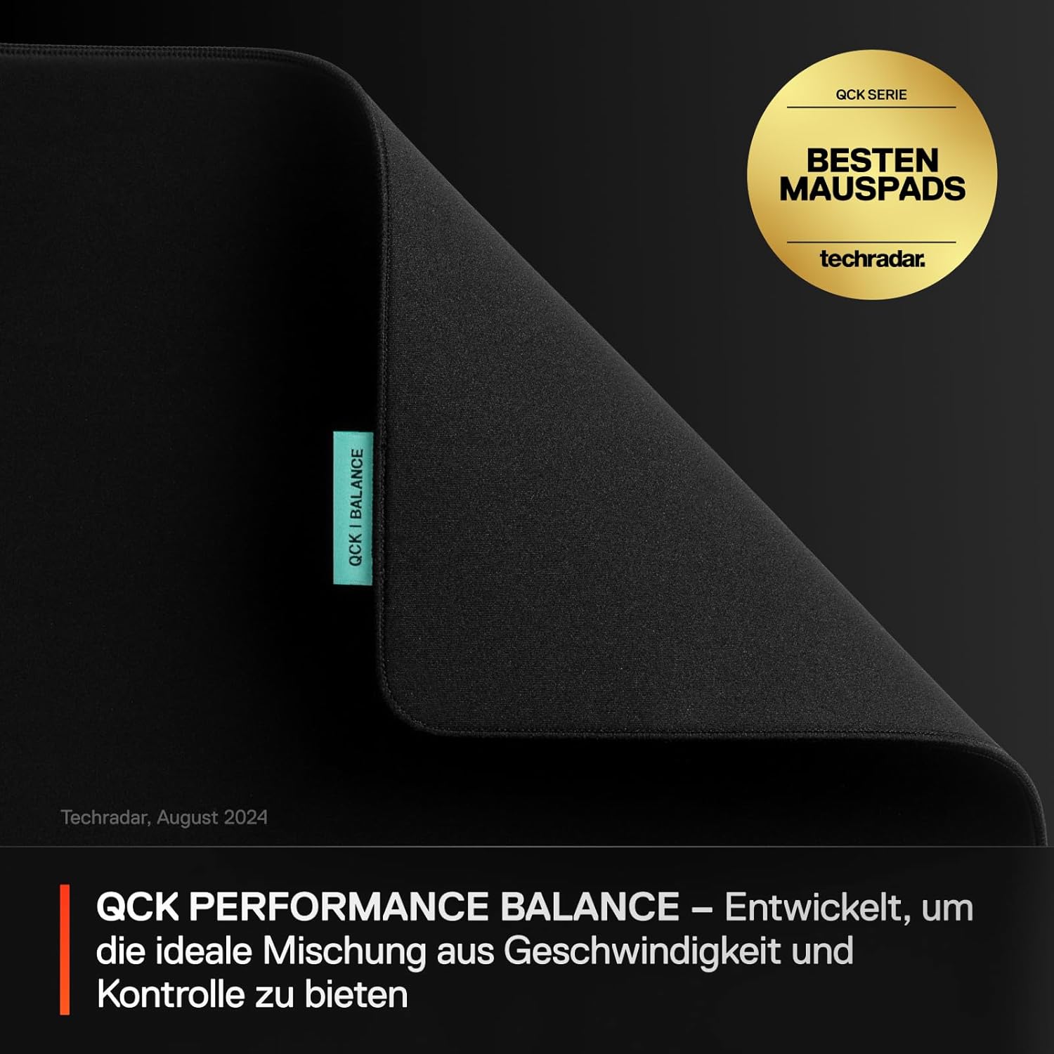 Thumbnail 1 de SteelSeries QcK L Performance Balance Gaming-Mauspad (490 x 420 mm) für gleichmäßiges Gleiten