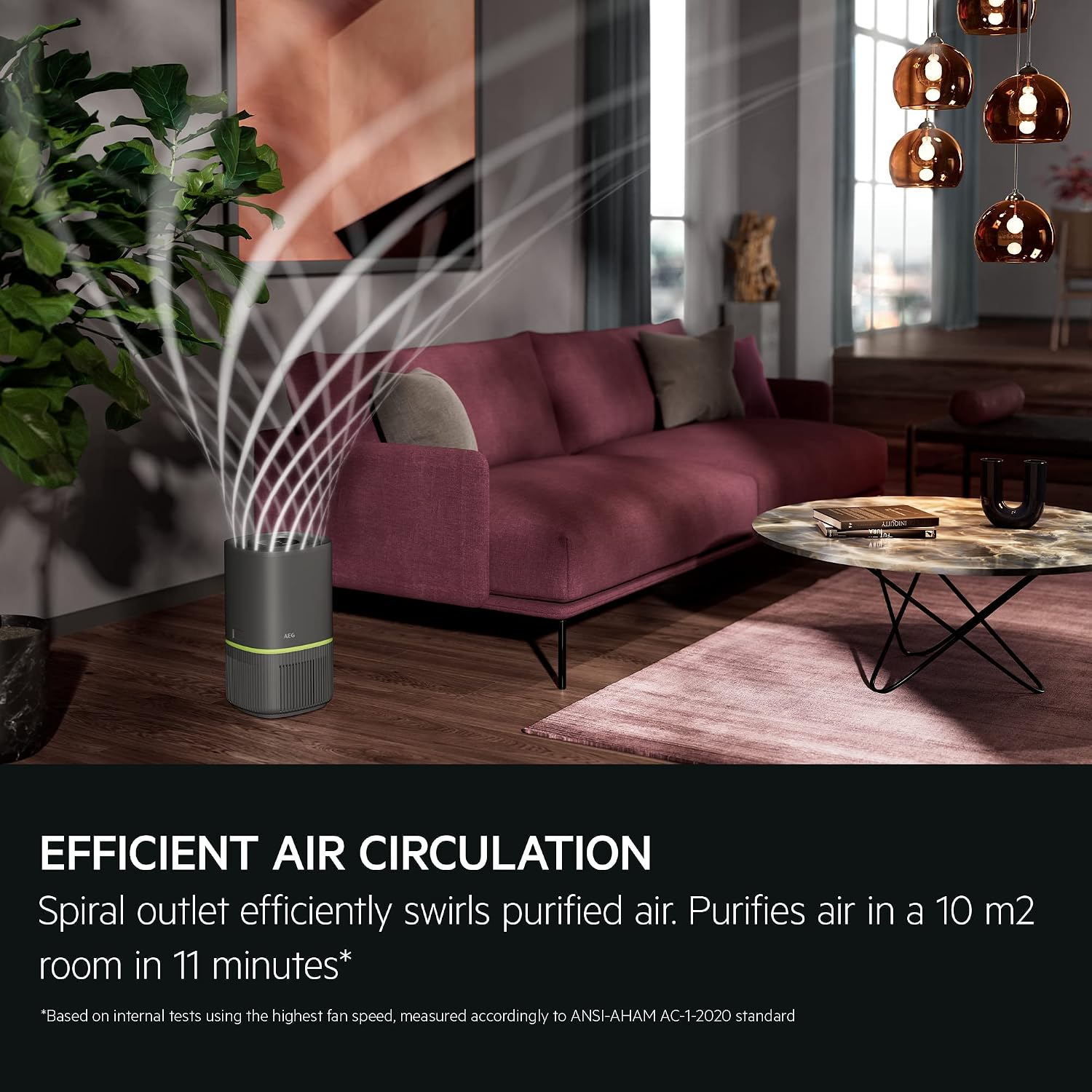 Thumbnail 4 de AEG Pure 5000 Compact Air Purifier APO50371DG