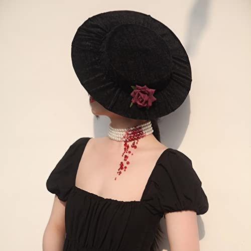 Thumbnail 2 de Handmade Vampire Choker with Dripping Blood Imitation Pearls by Ausdxreky