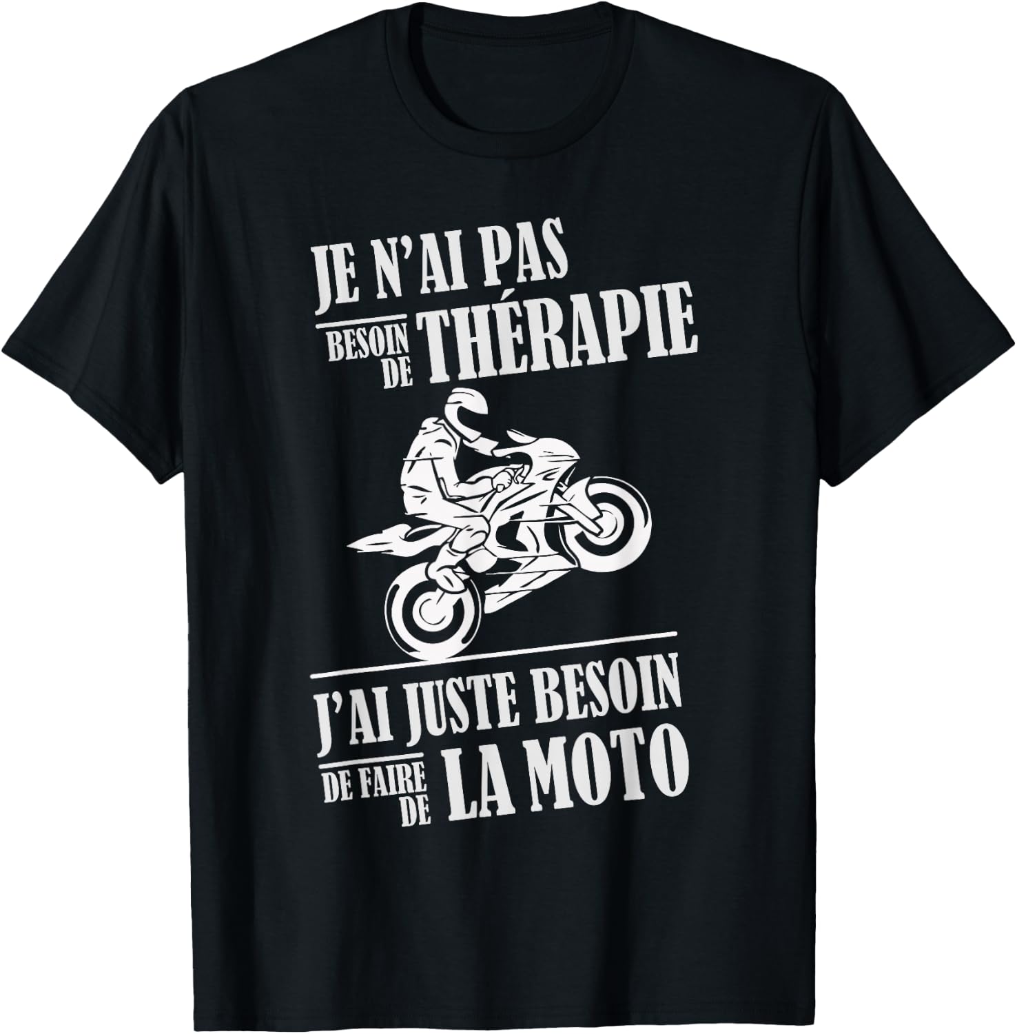 Detalle de Tee Shirt Moto Motard Besoin de faire de la Moto