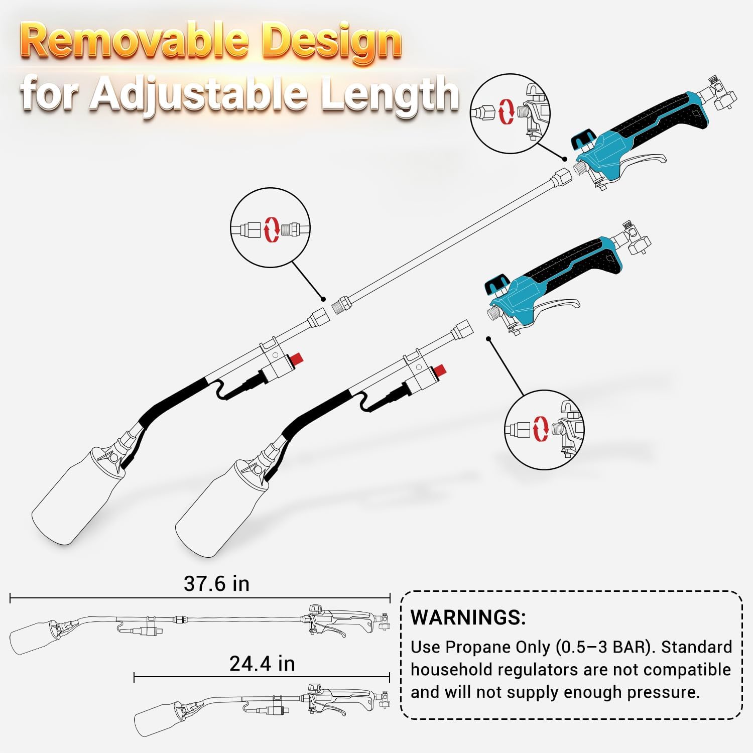 Detalle de Sondiko Propane Torch with 10-Foot Hose