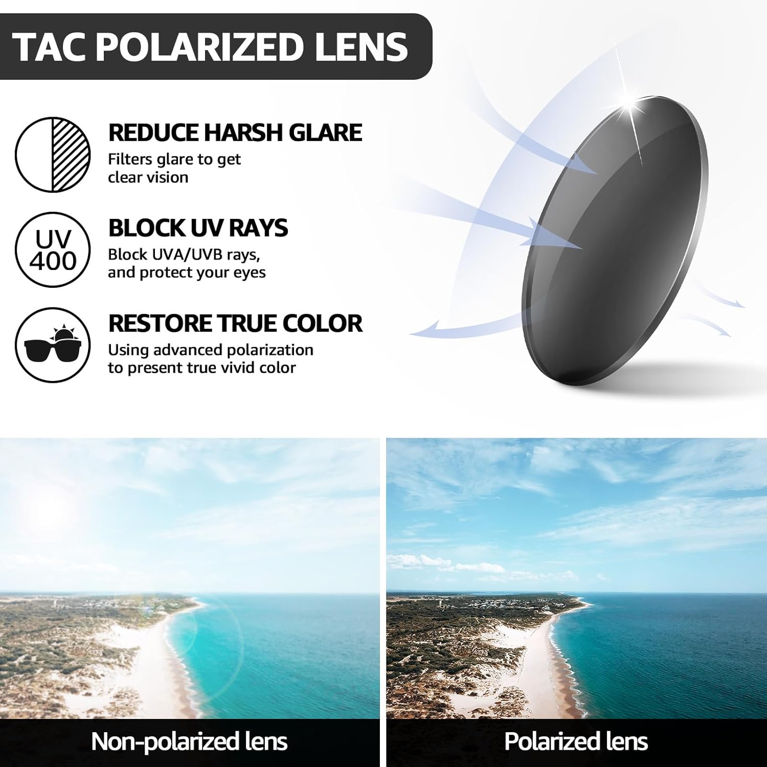 Thumbnail 5 de TJUTR Polarised Over Glasses Sunglasses – UV400 Wrap Around for All-Day Comfort