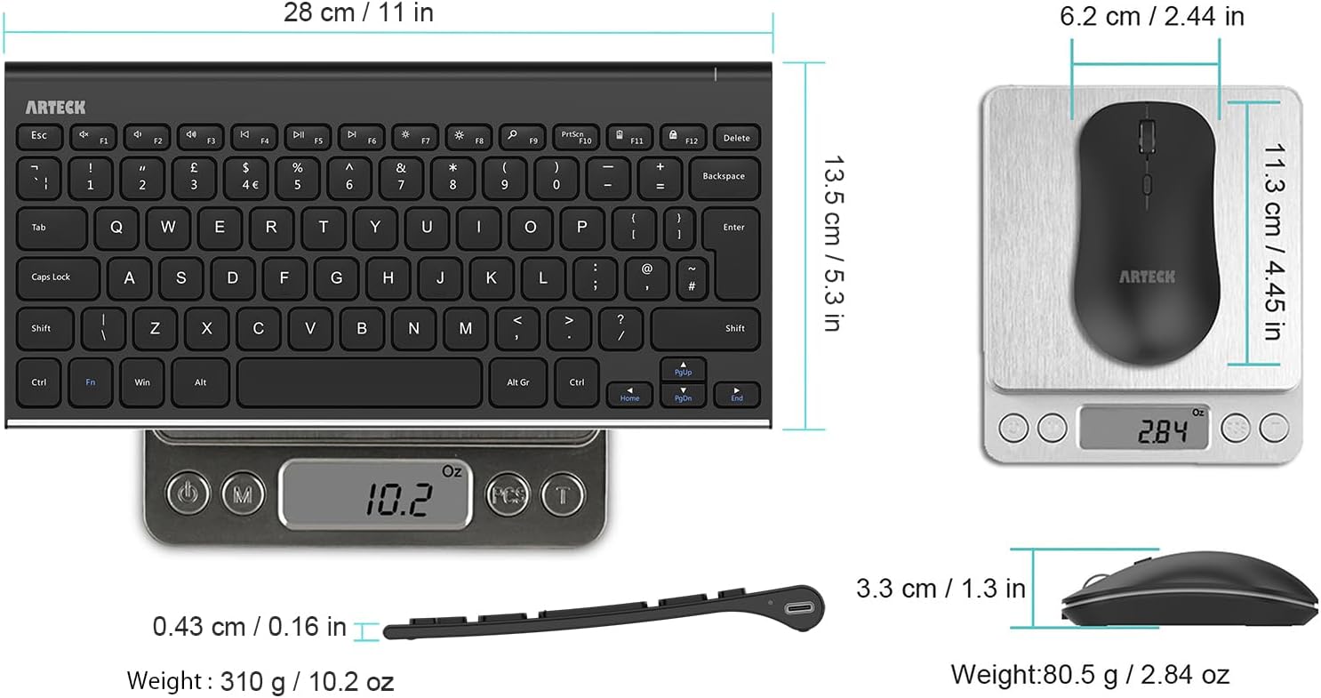 Thumbnail 5 de Arteck HW086 keyboard mouse combo, 2.4G