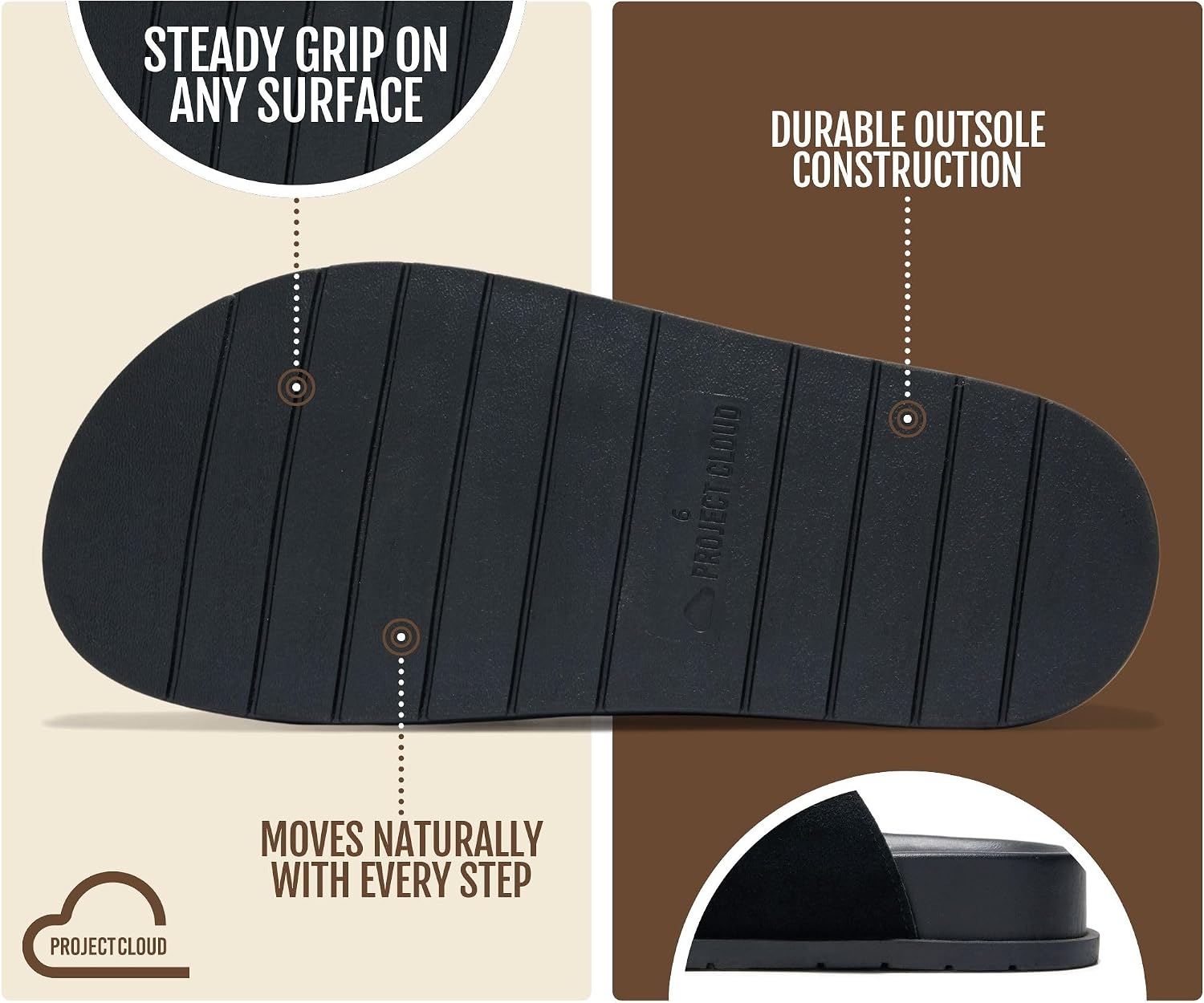 Detalle 1 de Project Cloud Adjustable Women's Sandals