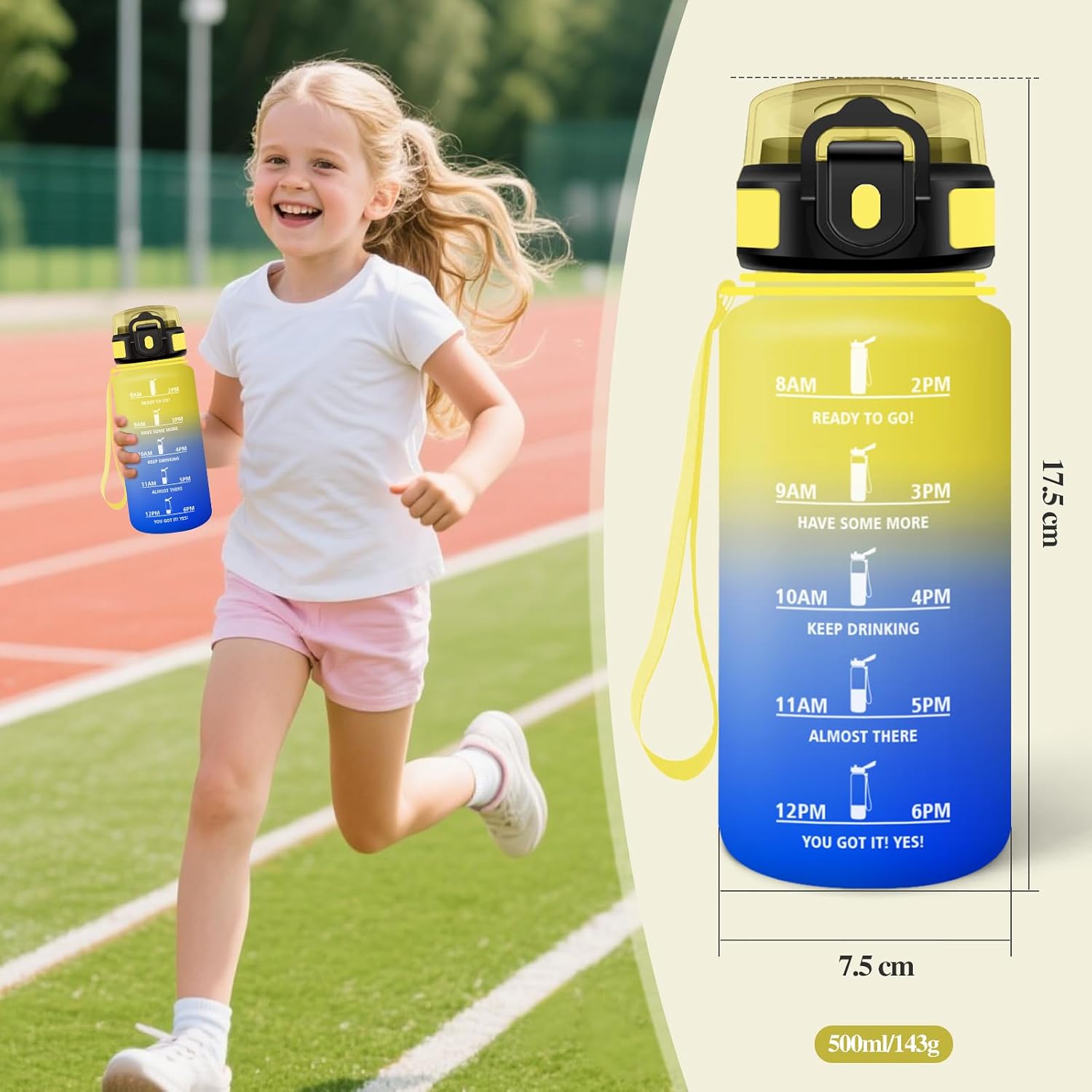 Thumbnail 5 de Motswedi Gourde Sport 500ml anti‑fuite