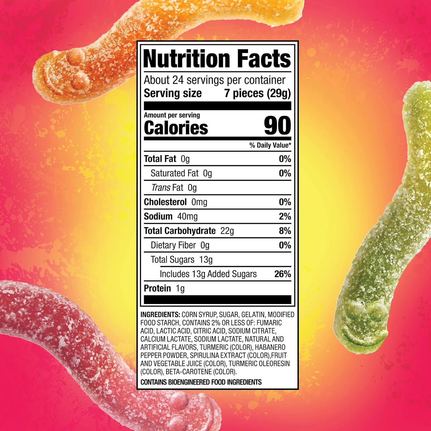 Thumbnail 1 de Trolli Spicy Crawlers Gummy Worms, 24.2 oz Resealable Bag