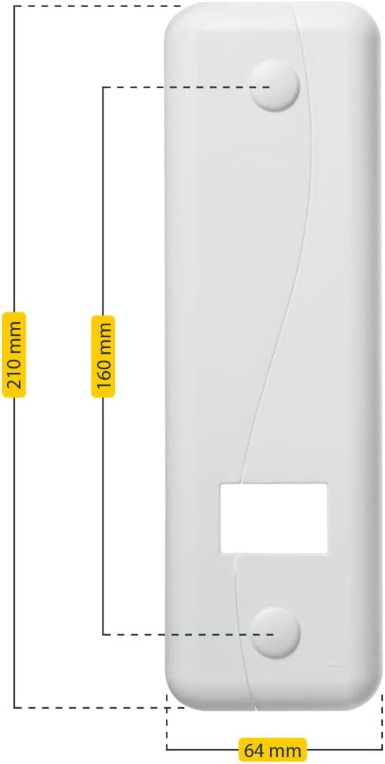 Detalle de Schellenberg 53803 podwójna płyta osłonowa zwijacza taśmy Maxi, 23 mm, 160 mm