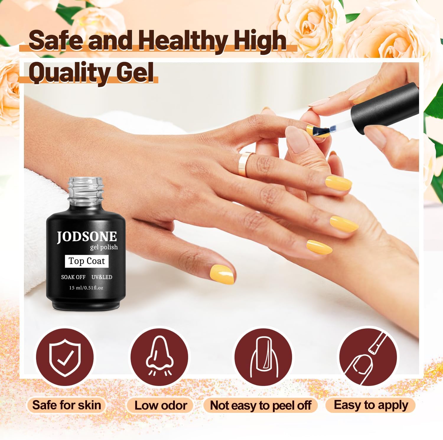 Thumbnail 5 de JODSONE 15ML x 4 Base e Top Coat semipermanente