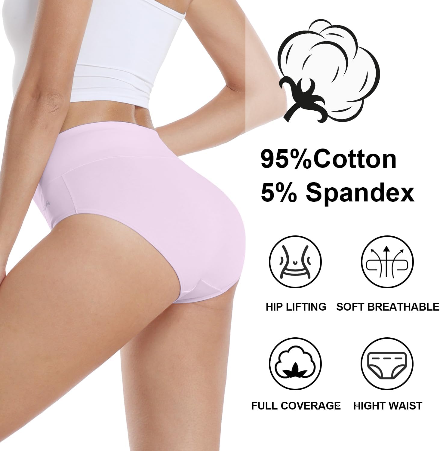 Thumbnail 2 de coskefy Underwear High Waisted 5 Pack