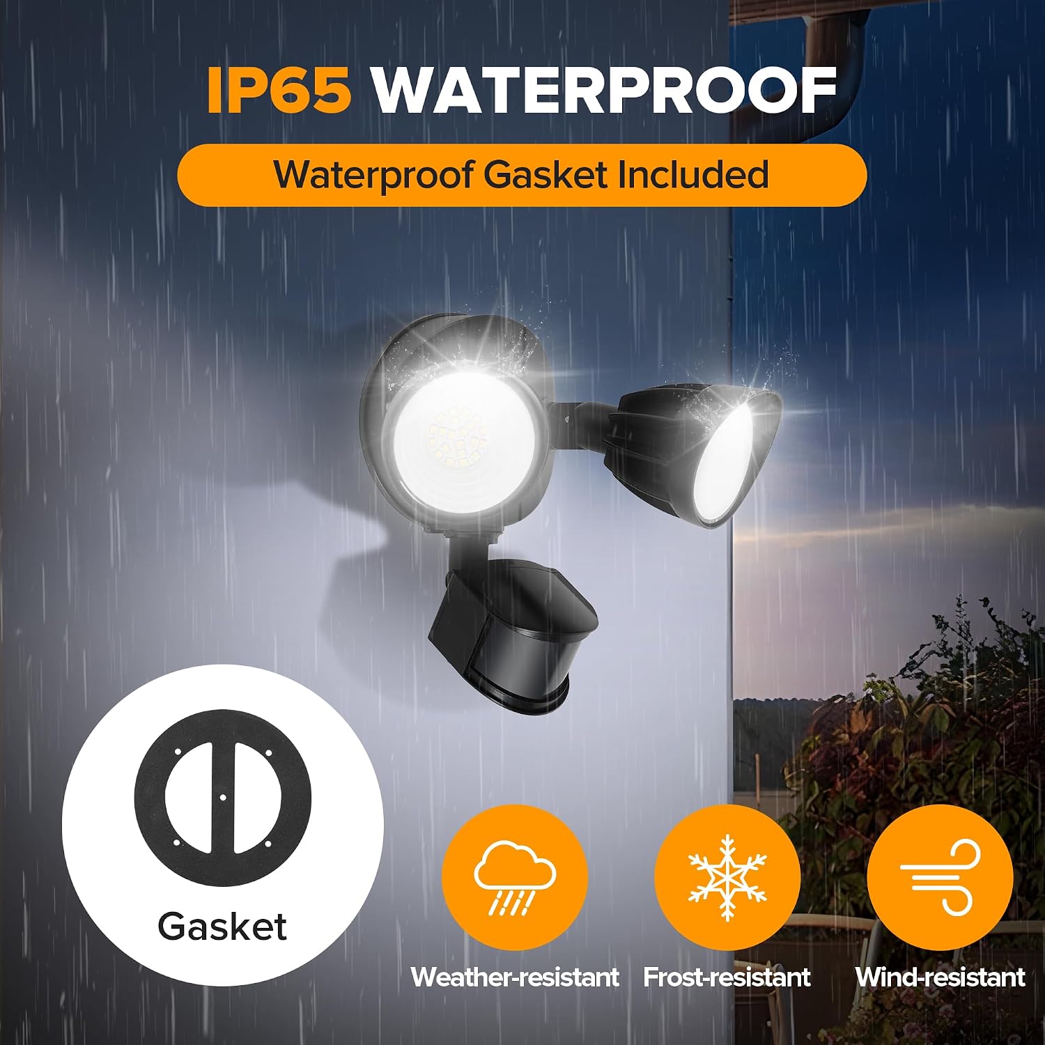Detalle 2 de UME 7601901012-new Outdoor LED Security Light, 27W, 5000K, IP65