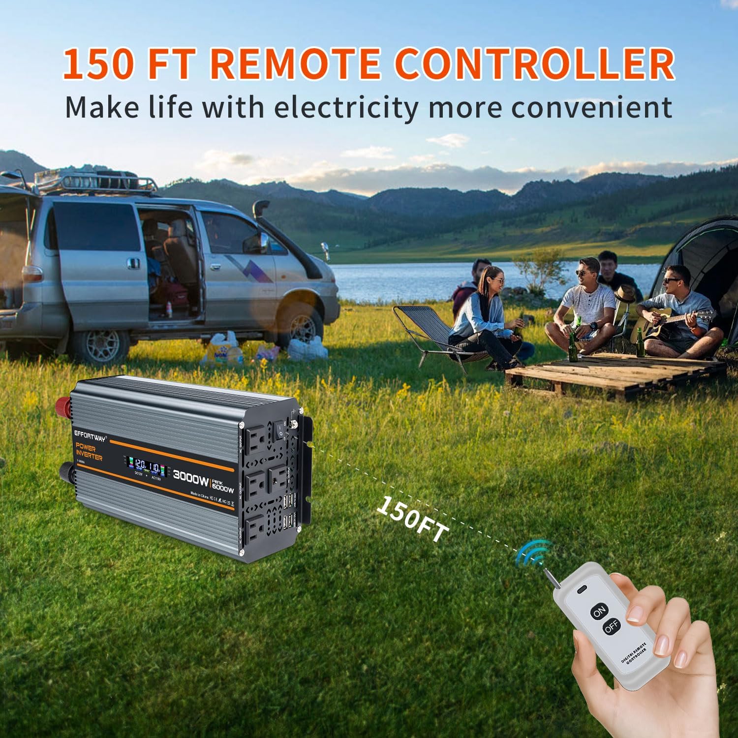 Thumbnail 6 de 5000W DC 12V to AC 110V Inverter