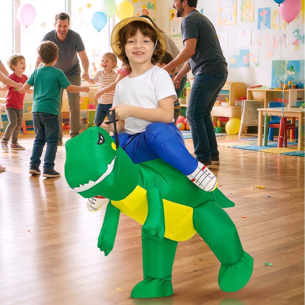Detalle 2 de KOOY Inflatable Dinosaur Costume, Polyester