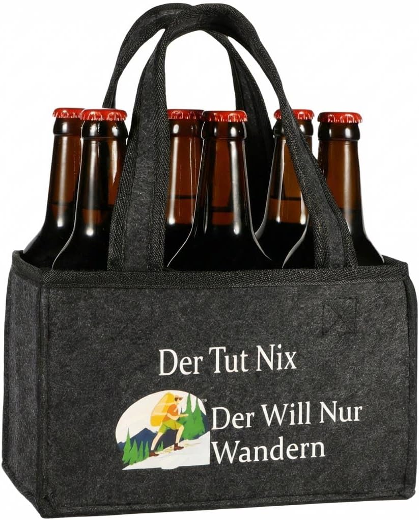 Thumbnail 6 de Senken Angeln Geschenke für Männer – Biertragetasche aus Filz, 6 Flaschen, personalisiert