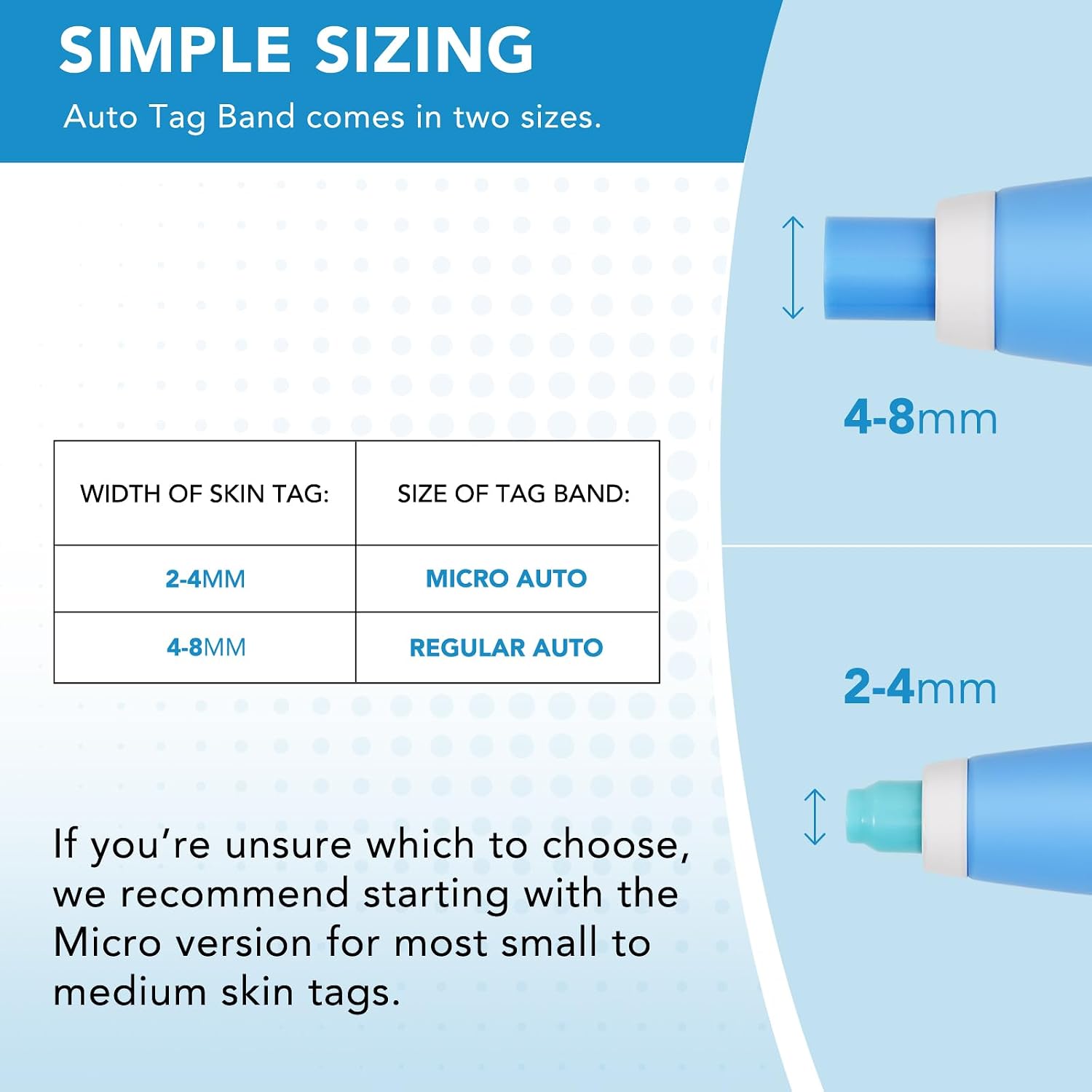 Detalle 2 de Zyloqj Auto Skin Tag Remover Kit zur Selbstentfernung von Hautmarken (2-in-1-Pen, Gummibänder & Reinigungstücher)