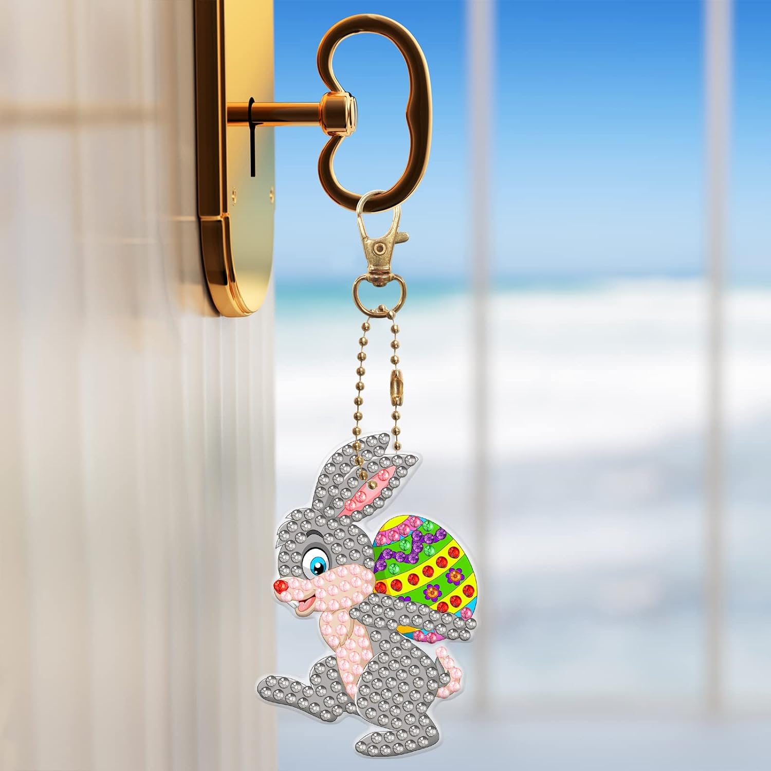 Detalle de Betkuzoka Diamond Art Keychains, 5-Piece Set