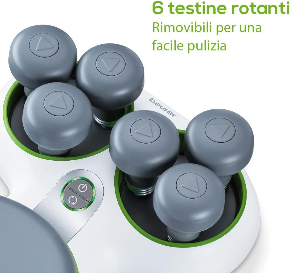 Detalle de Beurer FM 200 Achillomed Massaggiatore per Tendine d’Achille – 6 testine rotanti, 2 velocità e 2 direzioni