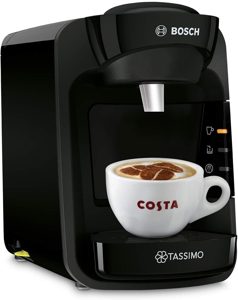 Tassimo by Bosch Suny Special Edition TAS3102GB pod coffee machine (Black) – one-button Intellibrew