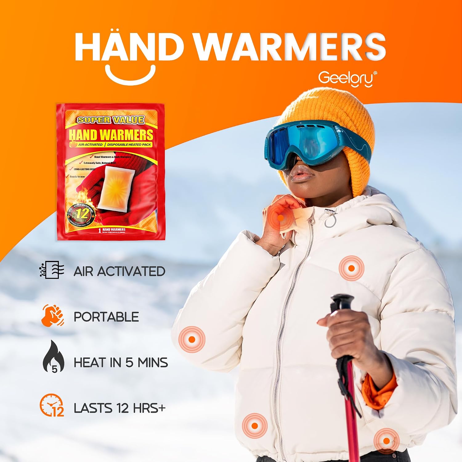Thumbnail 1 de Hand Warmers 125-Pack, Up to 13 Hours 🖐